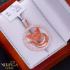 Rose gold pendant #66354
