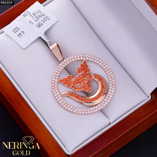 Rose gold pendant #66354