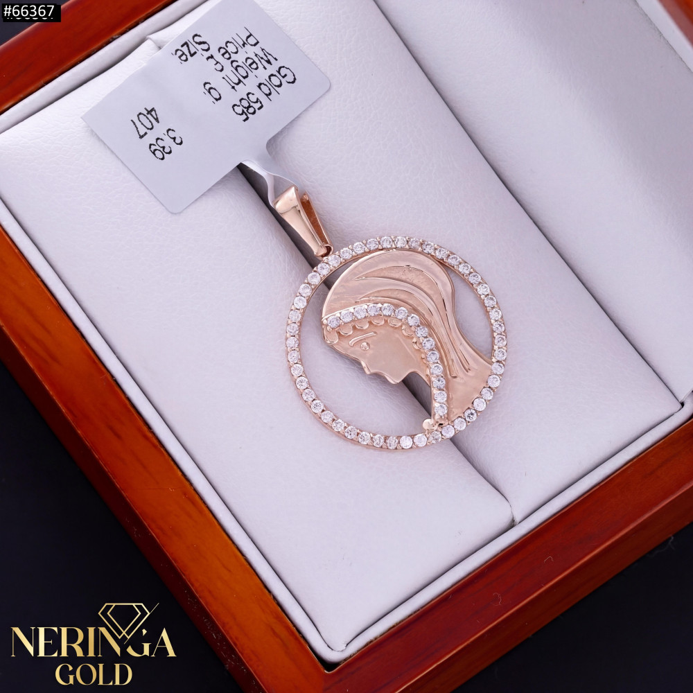 Rose gold pendant #66367