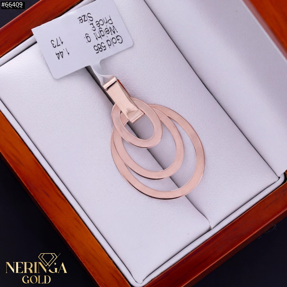 Rose gold pendant #66409
