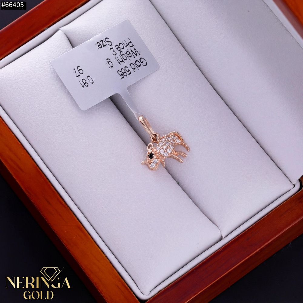 Rose gold pendant #66405