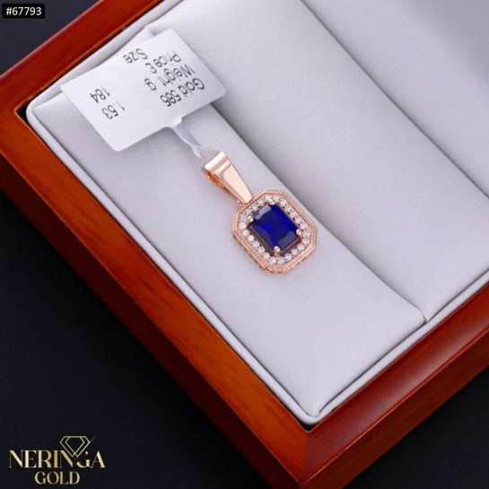 Rose gold pendant #67793