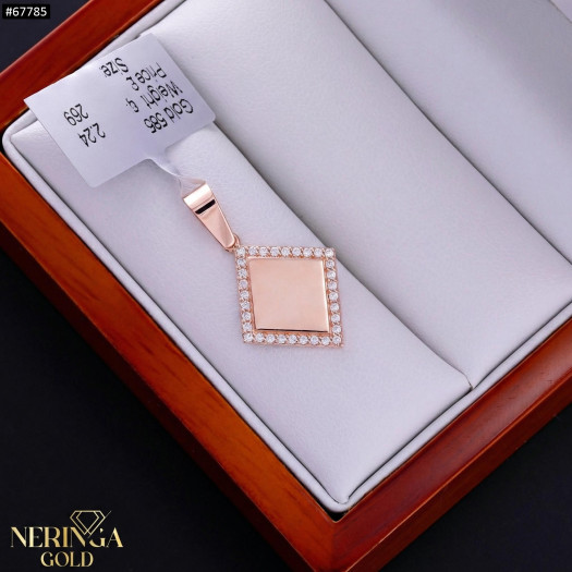 Rose gold pendant #67785