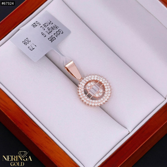 Rose gold pendant #67324