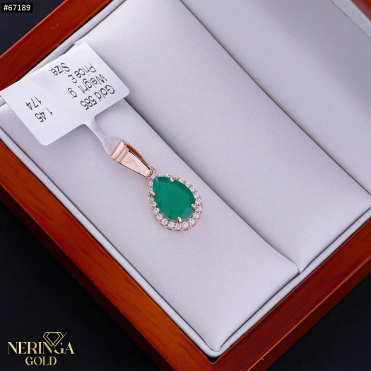 Rose gold pendant #67189