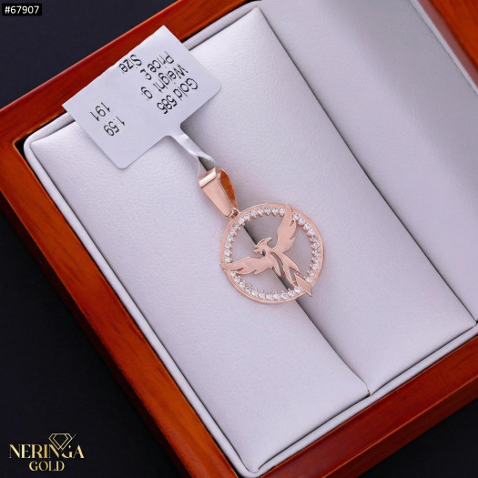 Rose gold pendant #67907