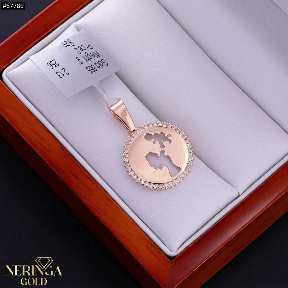 Rose gold pendant #67789