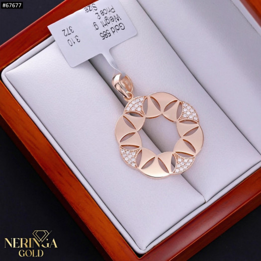 Rose gold pendant #67677