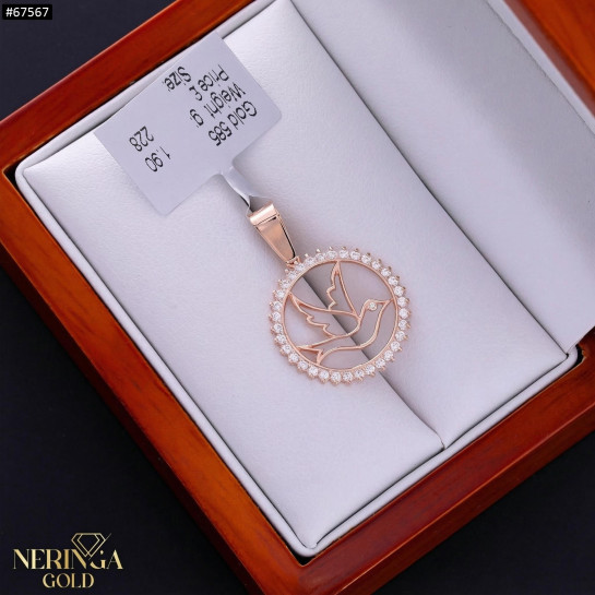 Rose gold pendant #67567