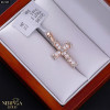 White rose gold cross pendant #67205