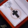 Rose gold cross pendant #66423