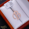 Rose gold letter pendant #66506