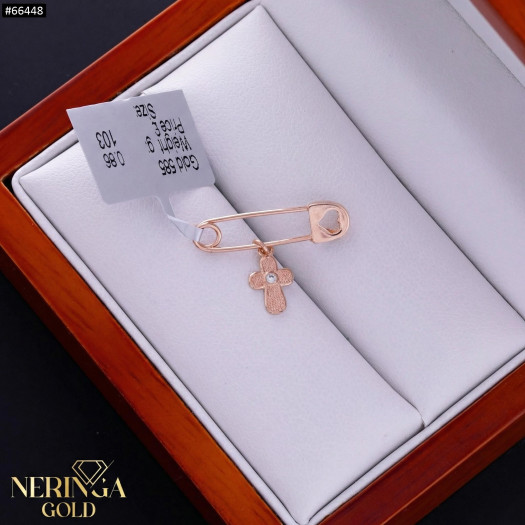 Rose gold clip and brooche #66448