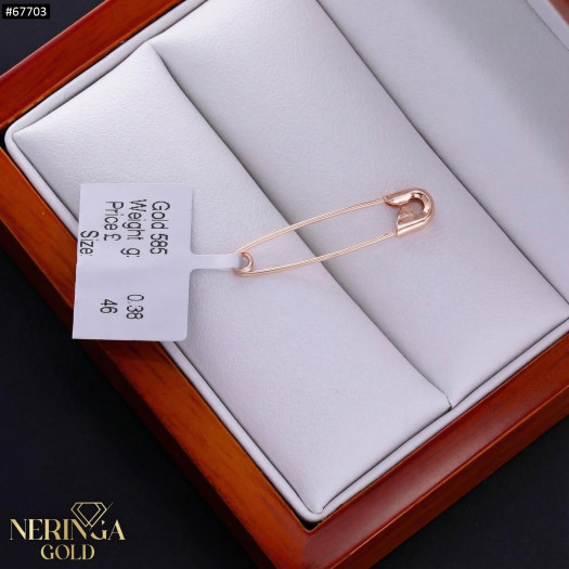 Rose gold clip and brooche #67703