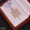 Rose gold zodiac sign pendant #59881