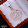 White rose gold zodiac sign pendant #66464