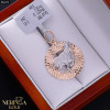 White rose gold zodiac sign pendant #66474