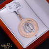 White rose gold zodiac sign pendant #66463
