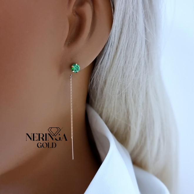 Rose gold earring #70302