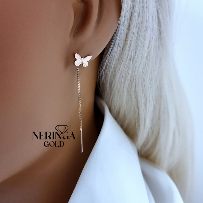Rose gold earring #70309