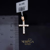 Rose gold cross pendant #70200