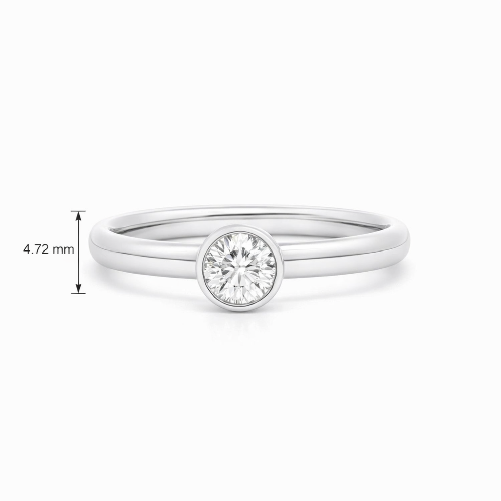 White gold gemstone ring #68099