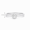 White gold gemstone ring #68099