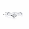 White gold gemstone ring #68102