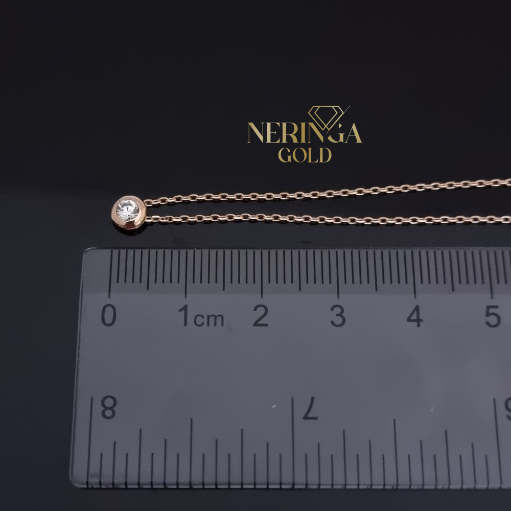 Rose gold necklace set #69261