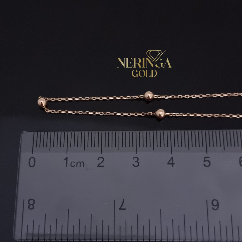 Rose gold necklace set #69256
