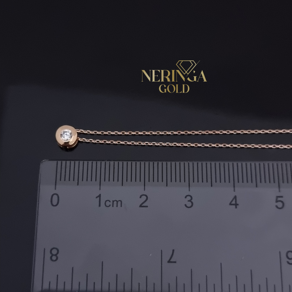 Rose gold necklace set #69248