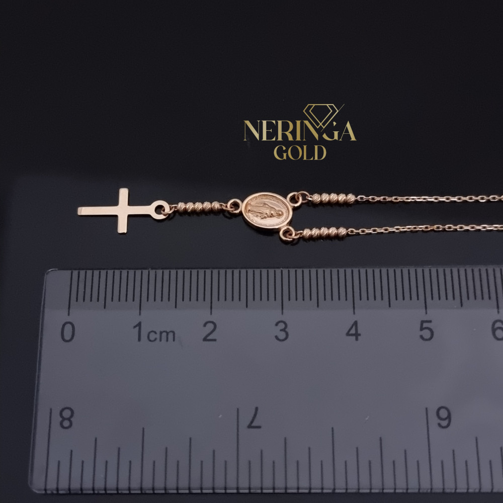 Rose gold rosary #69272