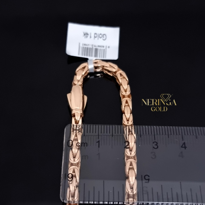 Rose gold full-bodied bracelet #61782