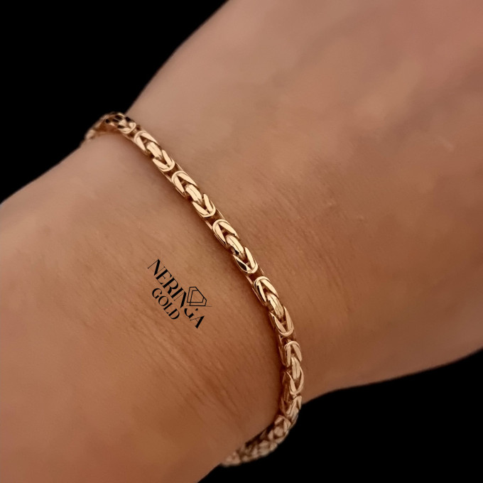 Rose gold full-bodied bracelet #61783