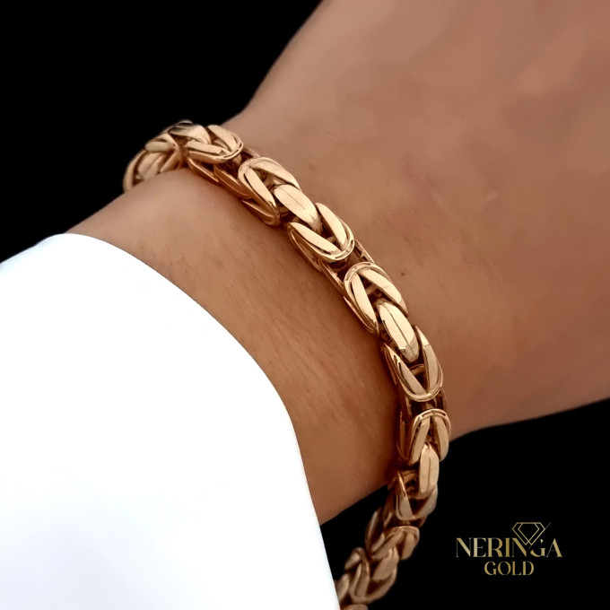 Rose gold full-bodied bracelet #61781