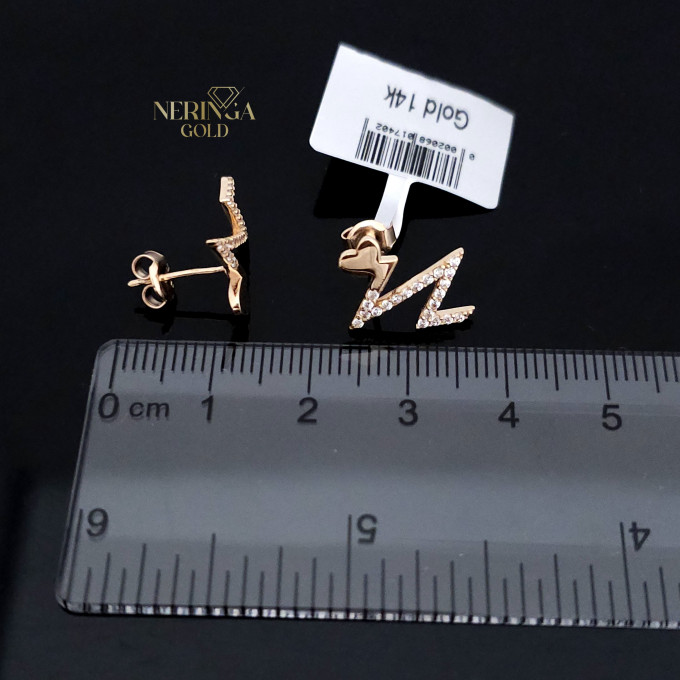 Rose gold stud earrings #60729 Rose gold stud earrings #60729