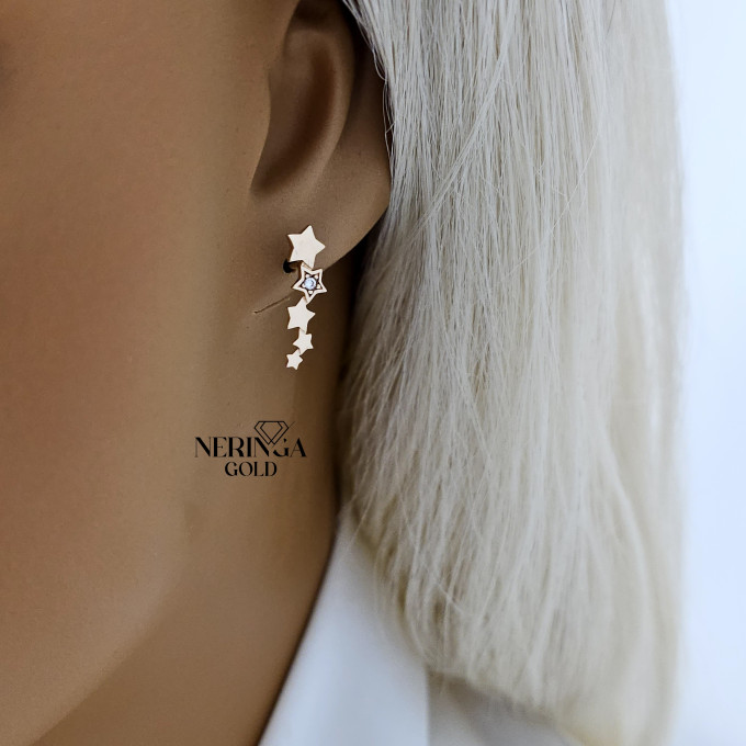 Rose gold stud earrings #60734 Rose gold stud earrings #60734