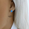 Rose gold stud earrings #63147