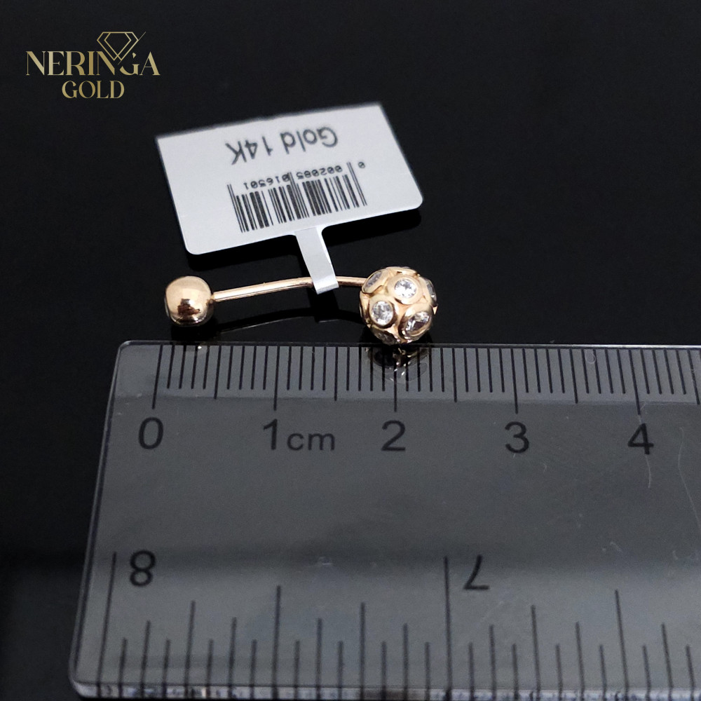 Rose gold navel piercing #66047