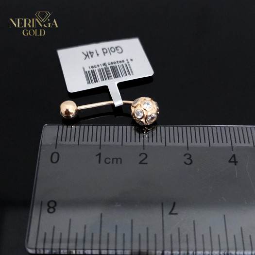 Rose gold navel piercing #66047