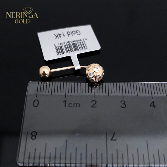Rose gold navel piercing #66047