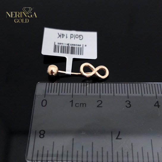 Rose gold navel piercing #66158
