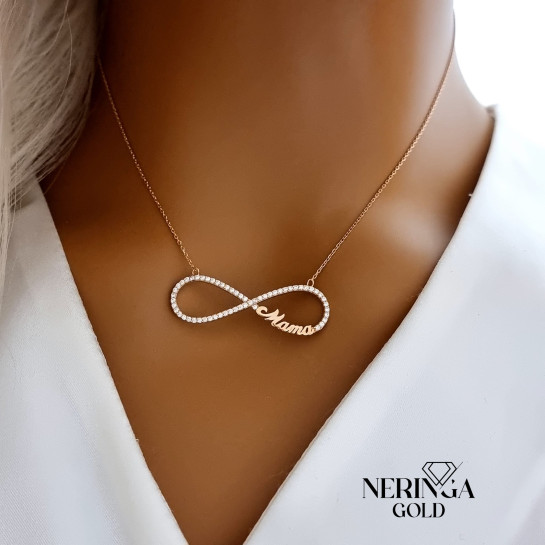 Rose gold necklace set #66588