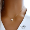 Rose gold necklace set #62016