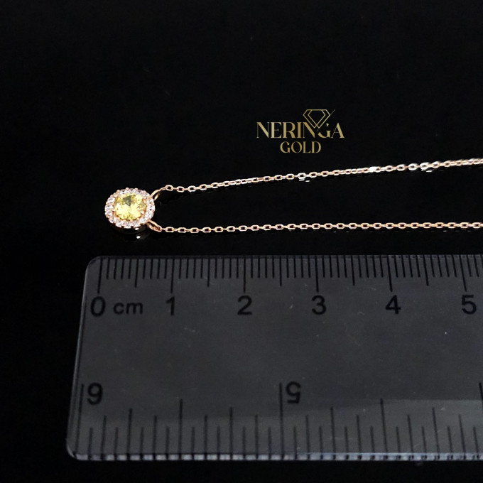 Rose gold necklace set #62016