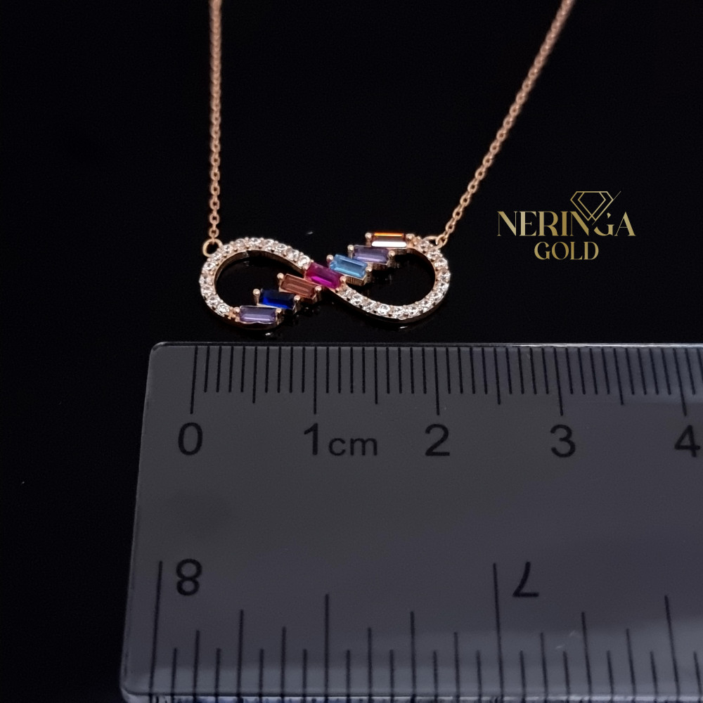 Rose gold necklace set #66601