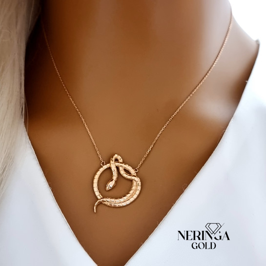 Rose gold necklace set #66605