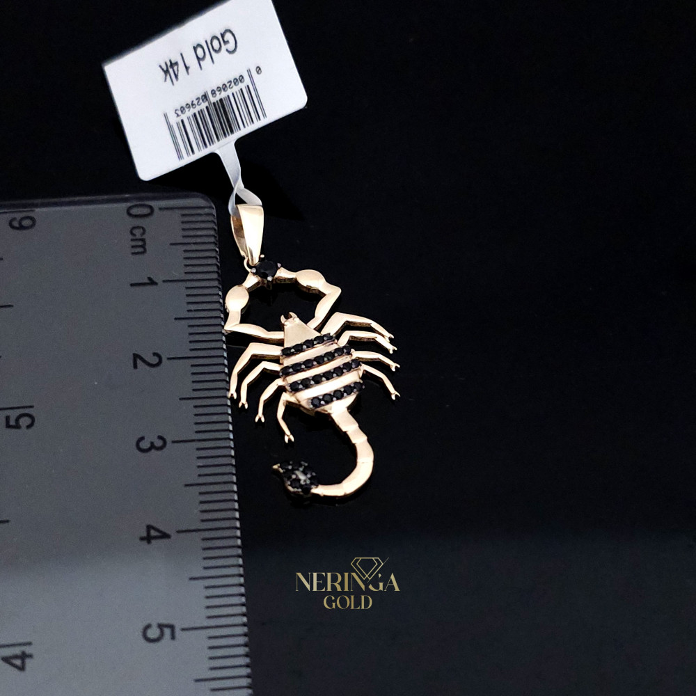 Rose gold zodiac sign pendant #66486