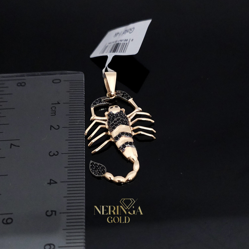 Rose gold zodiac sign pendant #66484