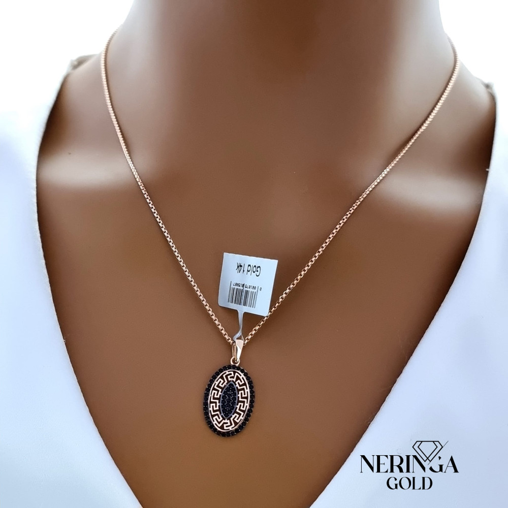 Rose gold pendant #66396